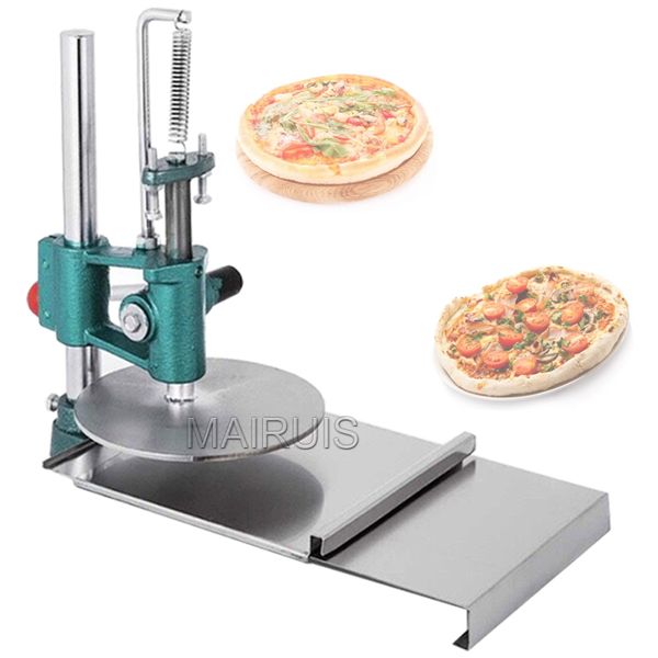 Manual 20cm pizza dough press machine for flattening dough, rolling sheets, and pressing chapatis or pastries