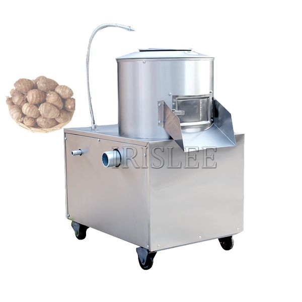 High-speed stainless steel machine for washing fruits and vegetables with roller brush