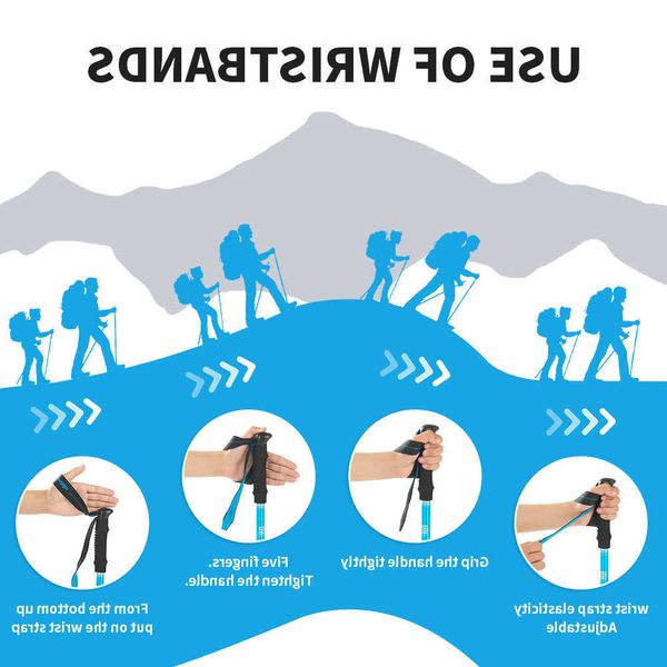 trekking poles naturehike hiking stick st09 foldable hiking stick five section foldable hiking stick y240704hg3l