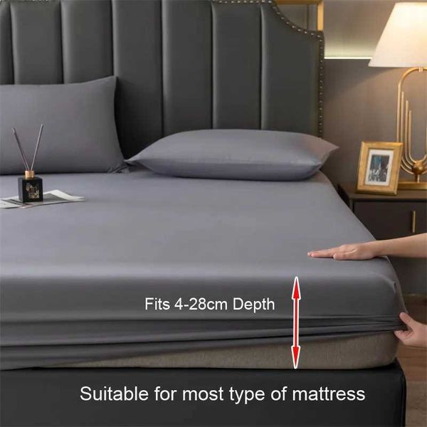 New waterproof elastic mattress protector for double beds, breathable and fits 90x150 or 160x200cm