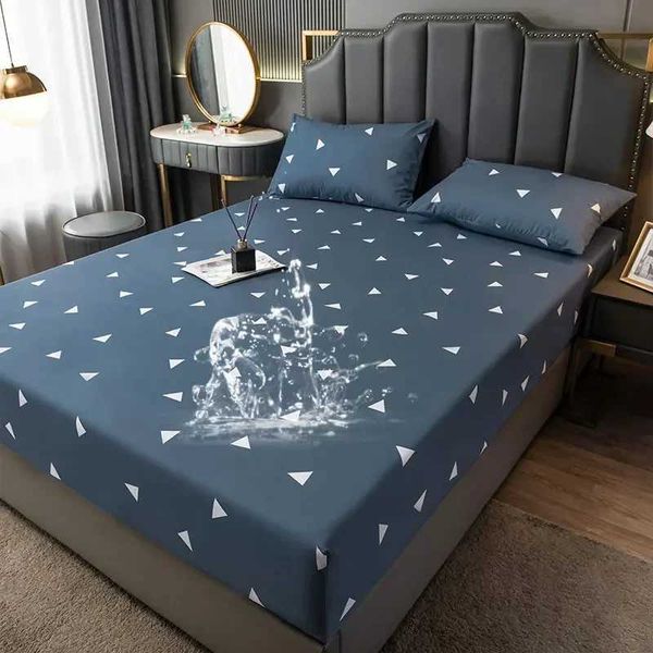 100% waterproof bed sheet protector with elastic band, fits 90/150/180x200 cm mattresses, anti-slip design