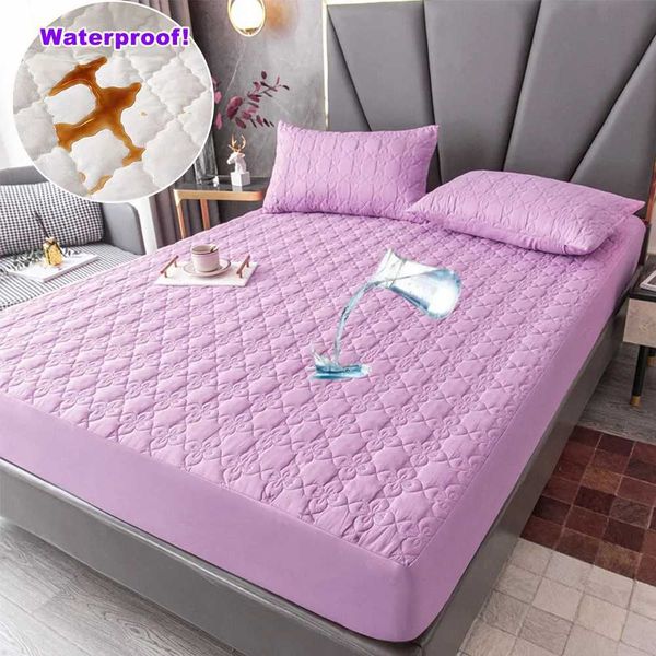 Waterproof bed sheet with urea barrier, Menxi cotton anti-slip mattress protector cover M241018