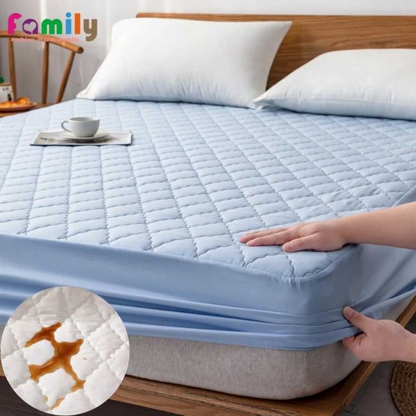 Waterproof quilted bed cover in extra large size, ideal mattress protector for home decor and wedding room styling