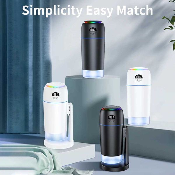 New portable dual spray humidifier cold mist diffuser 5200mAh 500ml He car air purifier USB mini air purifier humidifier Y241104