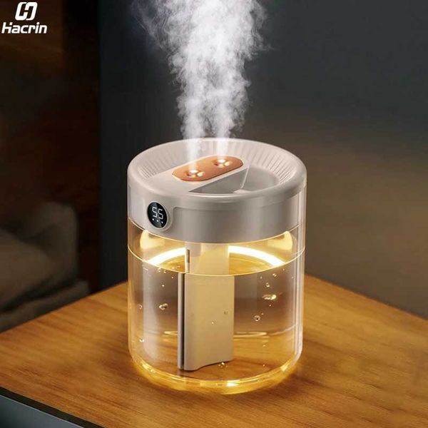 Air humidifier USB dual water humidifier desktop dual spray humidifier suitable for defoggers atomizers 2L large capacity Y241104