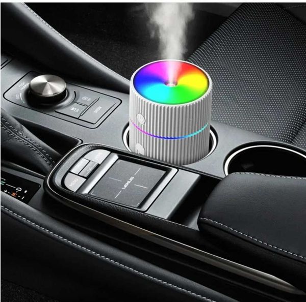 USB charging mini atomizer running light color portable car heavy fog water replenishment humidifier Y241029
