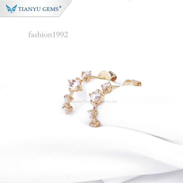 Tianyu Gems Fancy Statement Jewelry Custom Soild 14K Yellow Gold Moissanite Hook Stud Earrings For Women
Tianyu Gems Fancy Statement Jewelry Custom Soild 14K Yellow Gold Moissanite Hook Stud Earrings For Women
