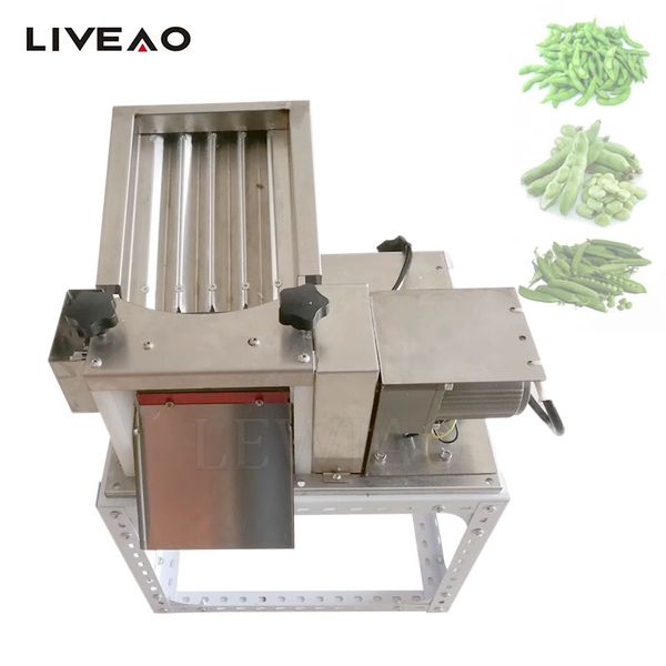 Semi-automatic pea sheller for green beans, edamame, and rolling shell removal