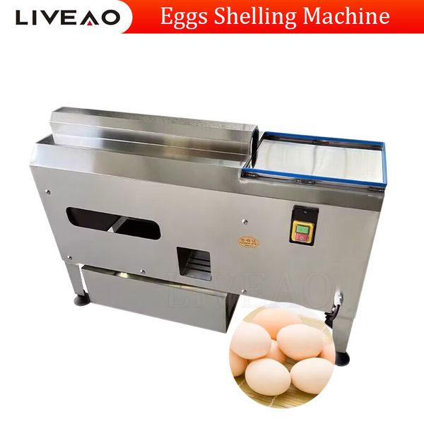 220V commercial electric quail egg peeler, 140W, processes 2000-2500 eggs hourly