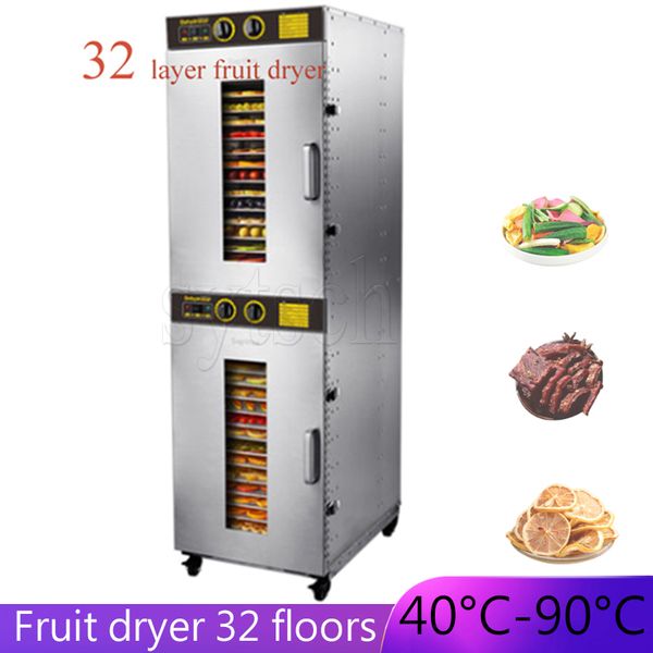 32-layer electric dehydrator for drying fruits, vegetables, meat, and fish efficiently
