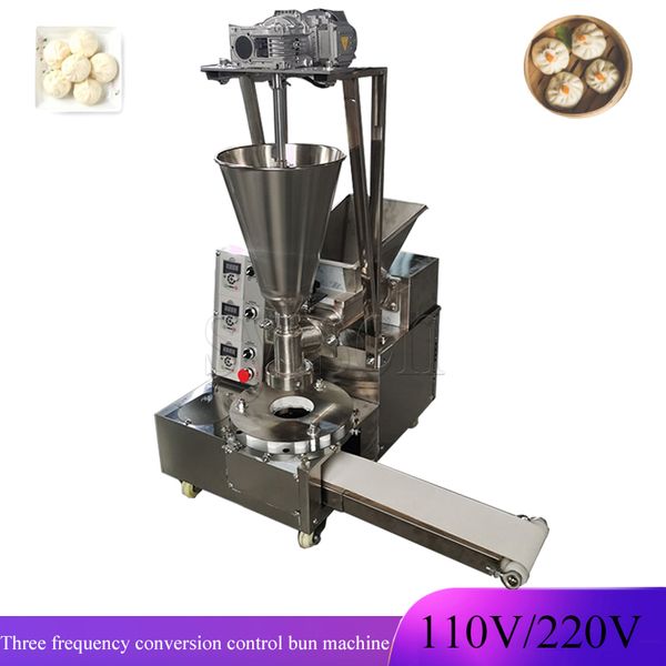 110V 220V Automatic Steamed Stuffed Bun Machine Baozi Filling Maker Adjustable Size Thickness