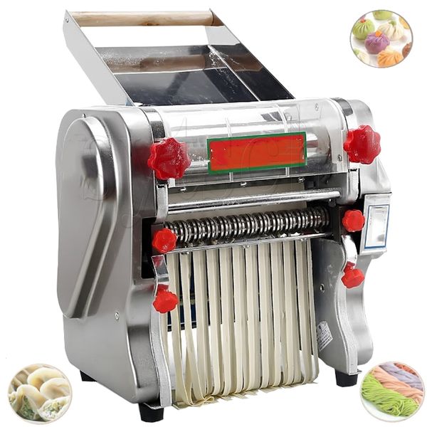 Electric Noodle Maker for Home Use - Compact Stainless Steel Dough Press and Dumpling Wrapper Machine