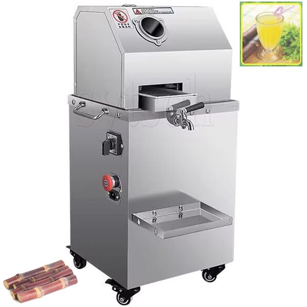 Desktop Sugarcane Press Juicer Machine Commercial Stainless Steel Full Automatic Electric Mobile Stall Special