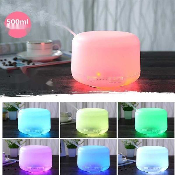 Wholesale 500ml USB Ultrasonic Humidifier Aroma Diffuser Diffuser Mist Maker With Blue LED Light As A Gift To A Friend