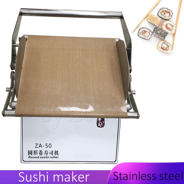 Commercial Sushi Roller Manual Sushi Making Machine Stainless Steel Sushi Forming Machine Round Square Sushi Shape