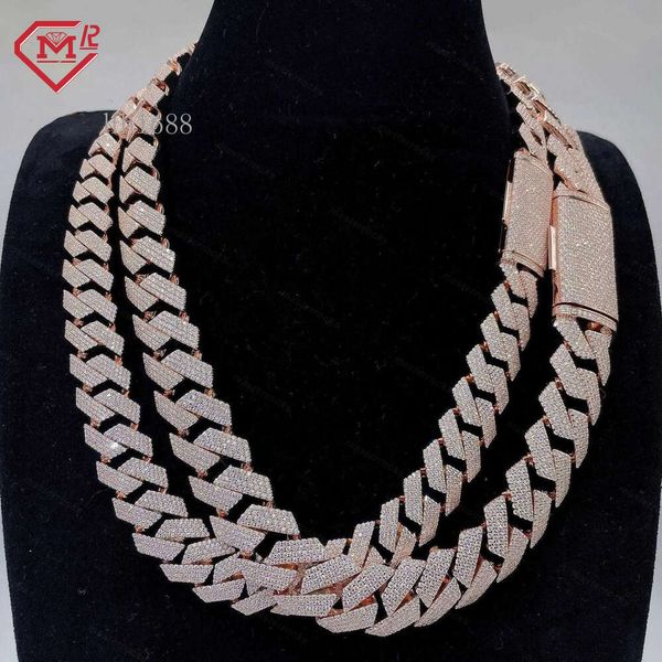 Hip Hop Sterling Sier 20Mm Gra Vvs Moissanite Diamond Jewelry Rose Gold Plated Cuban Link Chains Moissanite Necklace
Hip Hop Sterling Sier 20Mm Gra Vvs Moissanite Diamond Jewelry Rose Gold Plated Cuban Link Chains Moissanite Necklace