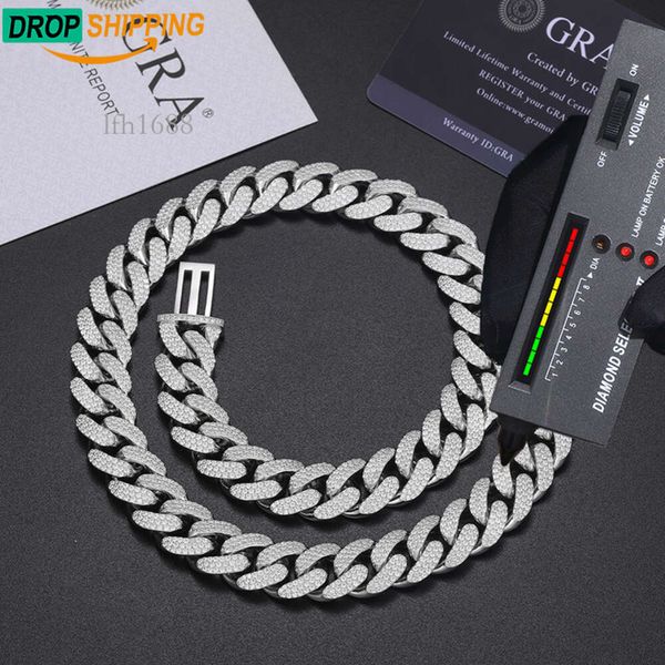 Dropshipping Bling Hip Hop Jewelry Gift 15Mm Sterling Sier Vvs Moissanite Iced Out Cuban Link Chain Necklace For Men
Dropshipping Bling Hip Hop Jewelry Gift 15Mm Sterling Sier Vvs Moissanite Iced Out Cuban Link Chain Necklace For Men