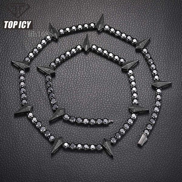 5Mm Black Moissanite Tennis Chain Pass Diamond Tester Sterling Sier Vvs Diamond Chain Spike Tennis Necklace
5Mm Black Moissanite Tennis Chain Pass Diamond Tester Sterling Sier Vvs Diamond Chain Spike Tennis Necklace