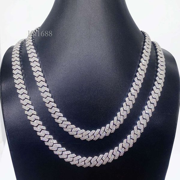 10Mm High-End Moissanite Diamond Necklaces S Sier Cuban Link Chain Choker For Women Pass Tester With Certificate
10Mm High-End Moissanite Diamond Necklaces S Sier Cuban Link Chain Choker For Women Pass Tester With Certificate