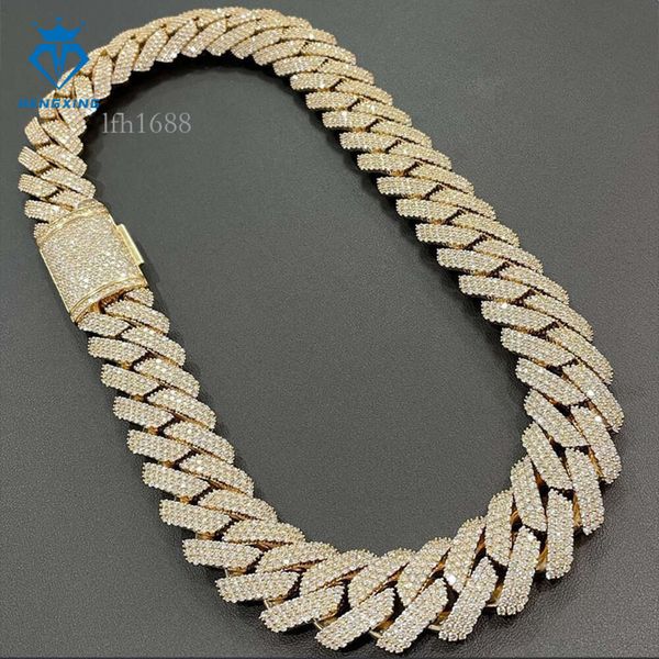 High Quality Cubana Hip Hop Jewelry 18Mm Sterling Sier Vvs Moissanite Diamond Iced Out Cuban Link Chain Necklace For Me
High Quality Cubana Hip Hop Jewelry 18Mm Sterling Sier Vvs Moissanite Diamond Iced Out Cuban Link Chain Necklace For Me