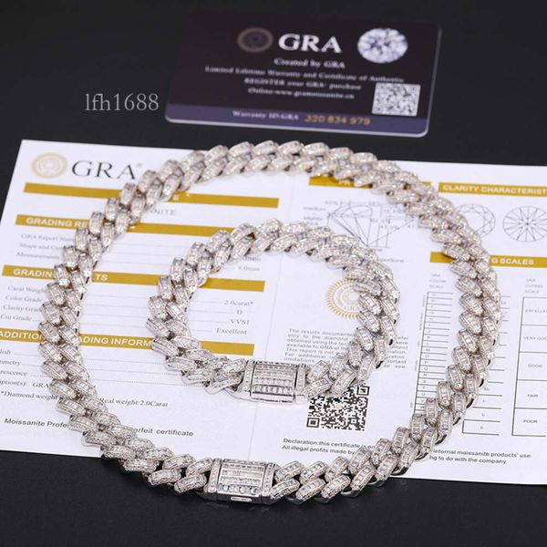 Dropshipping Hip Hop Jewelry Sterling Sier 12Mm Baguette Vvs Moissanite Diamond Iced Out Cuban Link Chain Necklace
Dropshipping Hip Hop Jewelry Sterling Sier 12Mm Baguette Vvs Moissanite Diamond Iced Out Cuban Link Chain Necklace