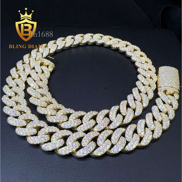 Factory Price 15Mm Iced Out Miami Hip Hop Chain 10K Gold Plated Sier Vvs Moissanite Diamond Cuban Link Chain
Factory Price 15Mm Iced Out Miami Hip Hop Chain 10K Gold Plated Sier Vvs Moissanite Diamond Cuban Link Chain