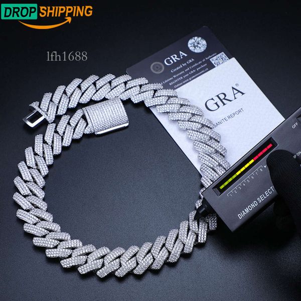 Dropshipping 25Mm Sterling Sier Micro Paved Vvs Moissanite Diamond Iced Out Heavy Miami Cuban Link Chain Necklace For Men
Dropshipping 25Mm Sterling Sier Micro Paved Vvs Moissanite Diamond Iced Out Heavy Miami Cuban Link Chain Necklace For Men