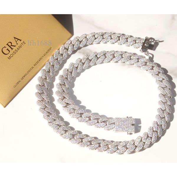 New Design 13Mm 3Rows Cuban Chain Fine Jewelry S Sier Gold Plated Moissanite Cuban Link Chain Mens Hip Hop Necklace
New Design 13Mm 3Rows Cuban Chain Fine Jewelry S Sier Gold Plated Moissanite Cuban Link Chain Mens Hip Hop Necklace