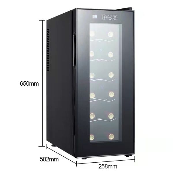 Thermostatic Wine Cabinet Home Electronic Wine Display Cabinet Red Wine Cabinet Freezer Commercial Fridge Cigar Humidor Cabinet