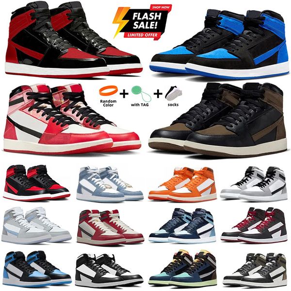 Jumpman 1 1s Men Basketball Shoes Satin Bred Patent Lost Found Denim Palomino Royal Reimagined Spider Verse University Blue Dark Mocha UNC Women Sports Sneakers Gai, Color#2
Jumpman 1 1s Men Basketball Shoes Satin Bred Patent Lost Found Denim Palomino Royal Reimagined Spider Verse University Blue Dark Mocha UNC Women Sports Sneakers Gai, Color#2