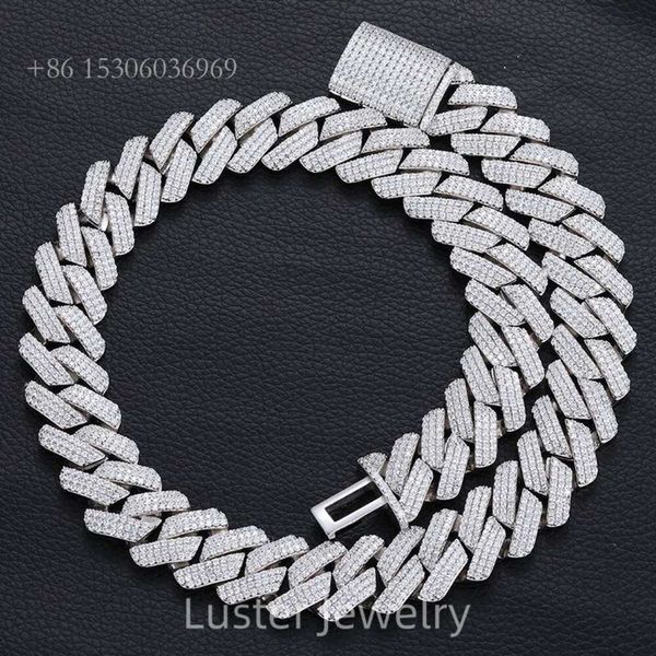 Luster Super Cool Hip Pop High Quality S Sier 20Mm Width Three Line Paving Moissanite Cuban Link Chain For Men
Luster Super Cool Hip Pop High Quality S Sier 20Mm Width Three Line Paving Moissanite Cuban Link Chain For Men