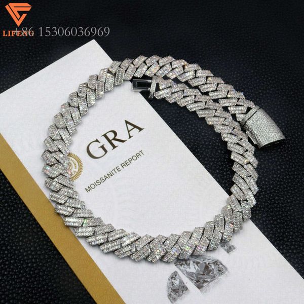 Pass Diamond Tester 16Mm Wide 2 Row Baguette Diamond Sier Cuban Link Chain For Mens Gra Vvs Moissanite Hip Hop Necklace
Pass Diamond Tester 16Mm Wide 2 Row Baguette Diamond Sier Cuban Link Chain For Mens Gra Vvs Moissanite Hip Hop Necklace