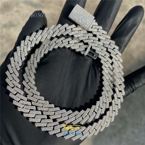 Hip Hop Jewelry Real Gold Plating Sier Necklace Moissanite Cuban Link Chain Iced Out
Hip Hop Jewelry Real Gold Plating Sier Necklace Moissanite Cuban Link Chain Iced Out