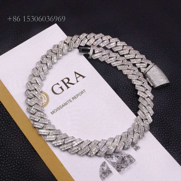 16Mm Hip Hop Style Baguette Vvs Moissanite Cuban Link Chain Cuban Necklace Lab Diamonds For Men And Women
16Mm Hip Hop Style Baguette Vvs Moissanite Cuban Link Chain Cuban Necklace Lab Diamonds For Men And Women