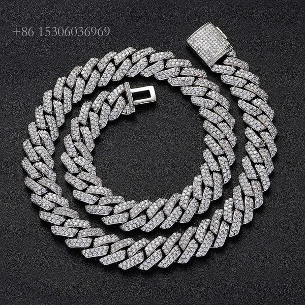 Hip-Hop Jewelry Fashion Accessories Necklaces 15Mm Sterling Sier Moissanite Cuban Necklace For Men
Hip-Hop Jewelry Fashion Accessories Necklaces 15Mm Sterling Sier Moissanite Cuban Necklace For Men