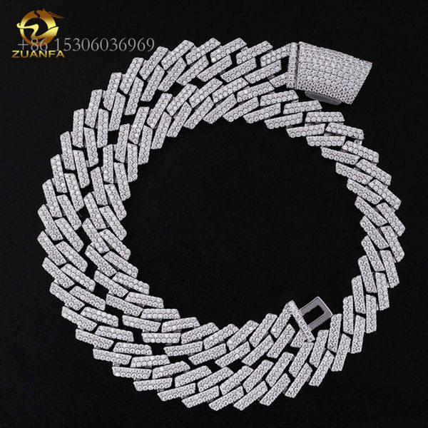 Iced Out Cuban Link Chain Moissanite Hot Sale Dropshipping Sterling Sier Gold Plated With Vvs Moissanite Hip Hop Jewelry
Iced Out Cuban Link Chain Moissanite Hot Sale Dropshipping Sterling Sier Gold Plated With Vvs Moissanite Hip Hop Jewelry