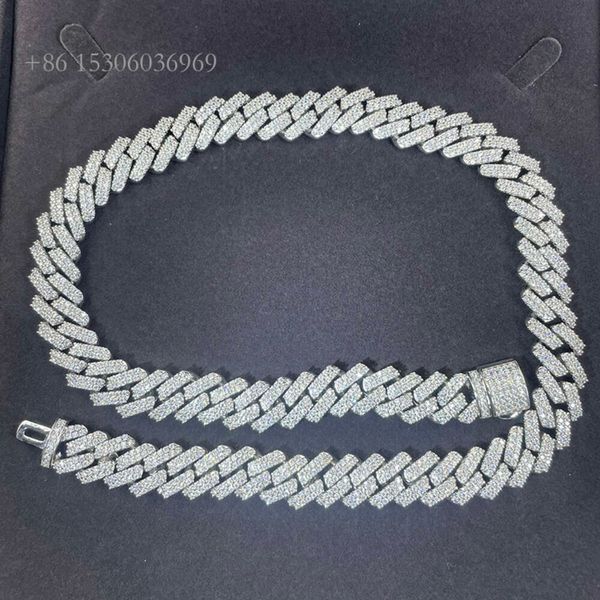 Ready To Ship Hip Hop Cuban Chain Necklace S Sier Necklace 13Mm 2 Rows Moissanite Diamond Necklace Cuban Link Chain
Ready To Ship Hip Hop Cuban Chain Necklace S Sier Necklace 13Mm 2 Rows Moissanite Diamond Necklace Cuban Link Chain
