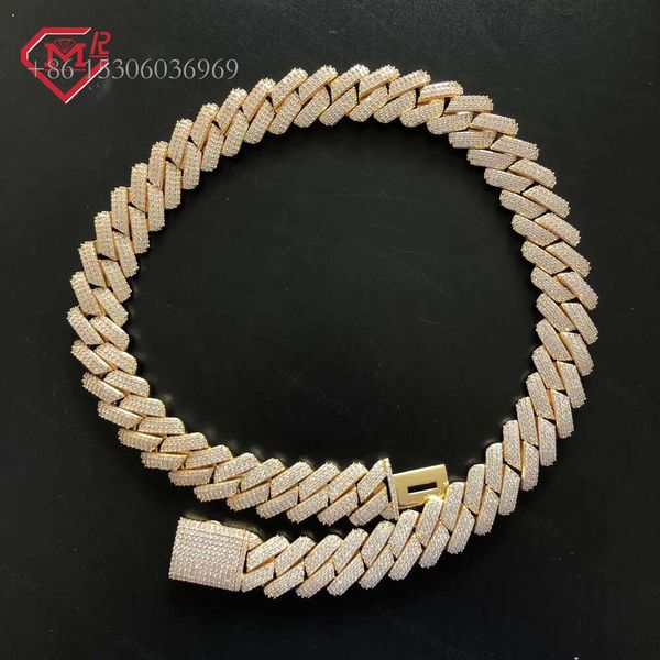 Full Iced Out Heavy 17Mm Cuban Chains Prong Setting Sier Vvs Clarity Moissanite Hip Hop Cuban Chain Necklace
Full Iced Out Heavy 17Mm Cuban Chains Prong Setting Sier Vvs Clarity Moissanite Hip Hop Cuban Chain Necklace