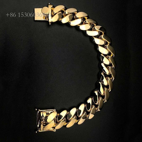 Factory Custom Real S Sier 9K 10 14K Gold High Quality Plain Cuban Link Chain Bracelet Fashion Hip Hop Jewelry
Factory Custom Real S Sier 9K 10 14K Gold High Quality Plain Cuban Link Chain Bracelet Fashion Hip Hop Jewelry