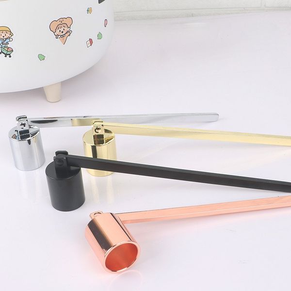 Sturdy stainless steel candle extinguisher with colorful bell design for effortless flame control