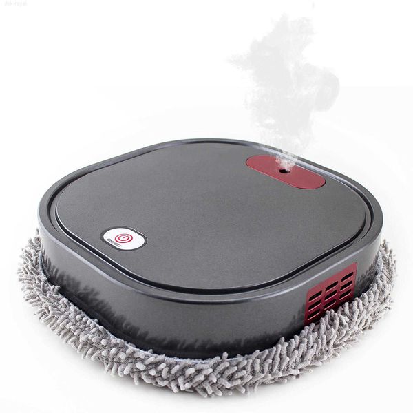 Automatic Robotic Mop: Humidifying Spray Sweeping Cleaner Wet Dry Cleaning, Care Assistant for Home, Carpet, and Hard Floor