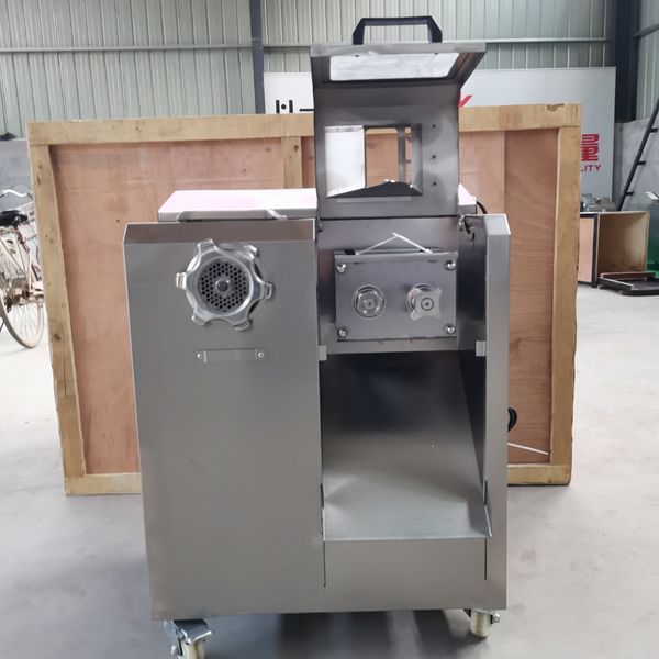 300KG/H industrial meat slicer for cutting frozen and fresh meat, fish, and cubes