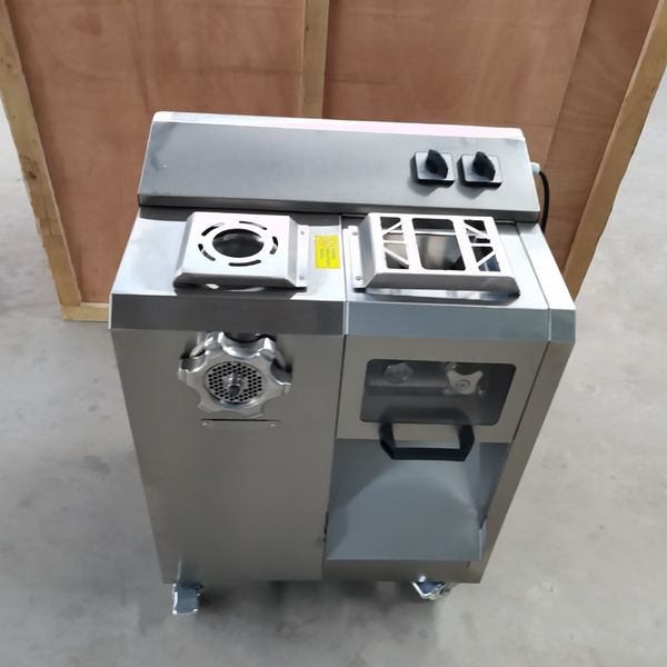 Stainless steel automatic meat dicing and slicing machine for cubes