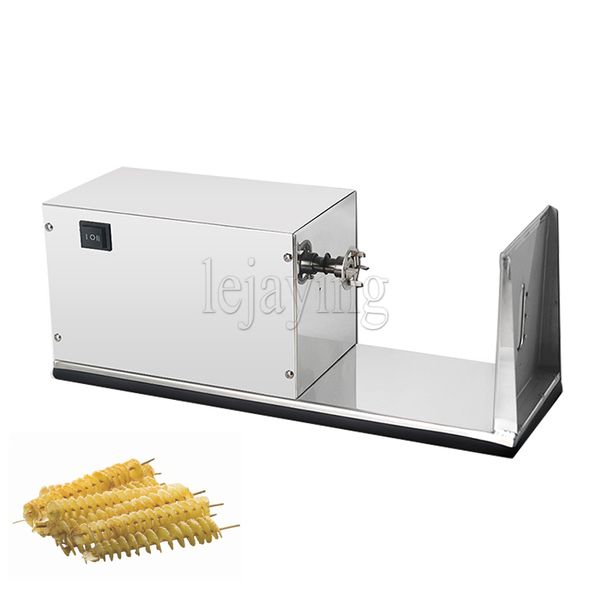 110V 220V 50W Commercial Electric Potato Spiral Cutter for Tornado Chips