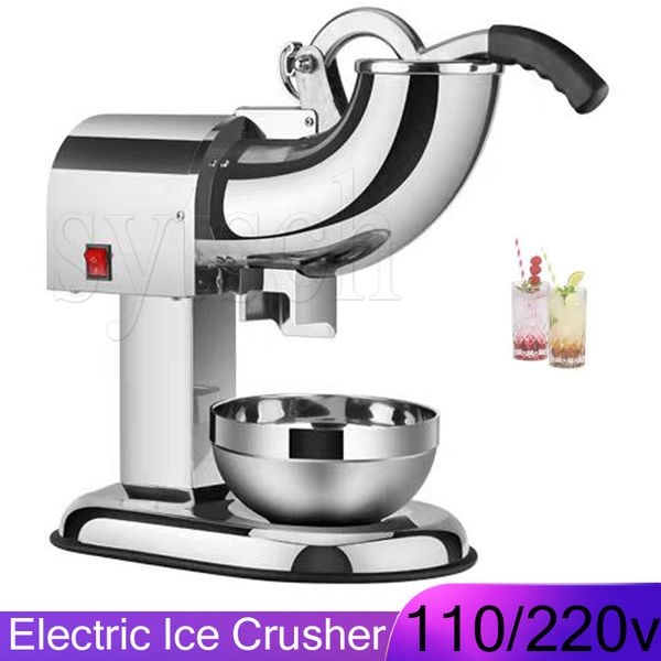 Stainless steel commercial ice crusher for making snow cones