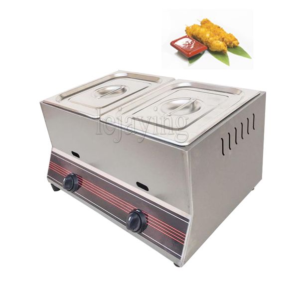 Stainless steel commercial electric deep fryer for quick frying of snacks like fries and chicken