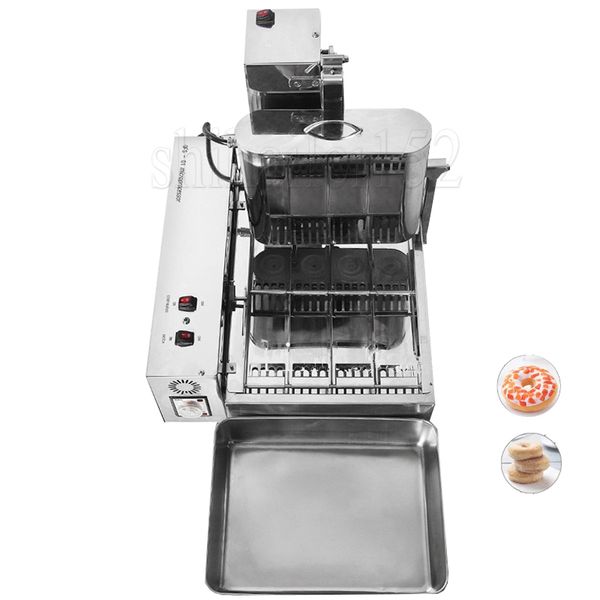 110V/220V commercial automatic donut maker with 4-row bread frying capability