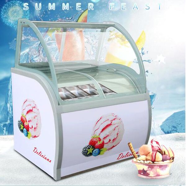 High-quality commercial popsicle freezer with defogging feature for ice cream franchise stores