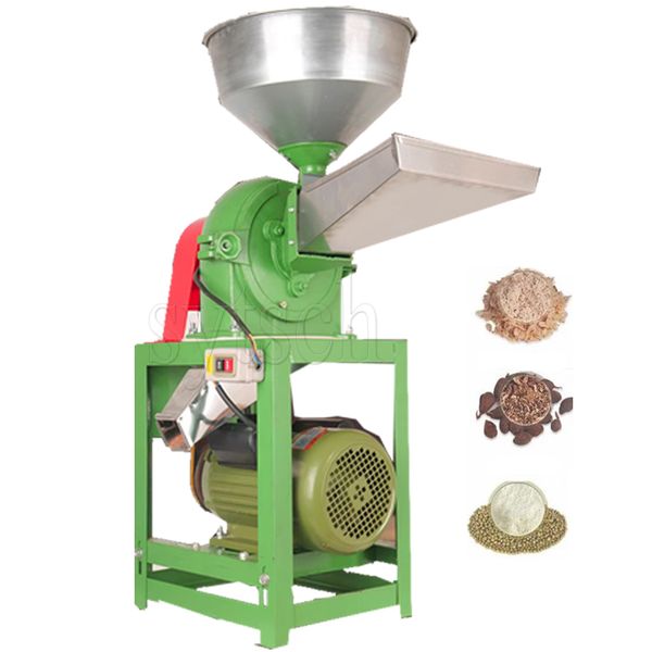 Commercial Spice Soybean Bean Dry Ginger Flour Mill Grinder Curry Chili Turmeric Powder Grinding Machine