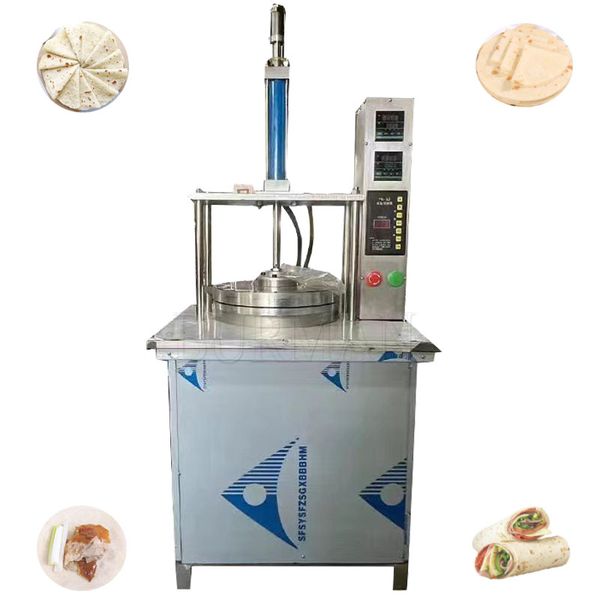 Automatic Pizza Dough Press Machine Pneumatic Pizza Press Flat Machine Commercial Tortilla Press Making Machine